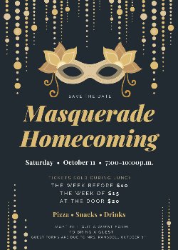Homecoming Dance Flyer